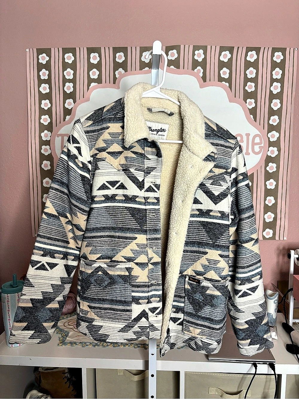Wrangler Wrangler Women's Retro Sherpa-Lined Southwestern Barn Jacket